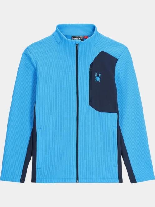 Spyder Bandit Jacket férfi polár pulóver kék színben 9