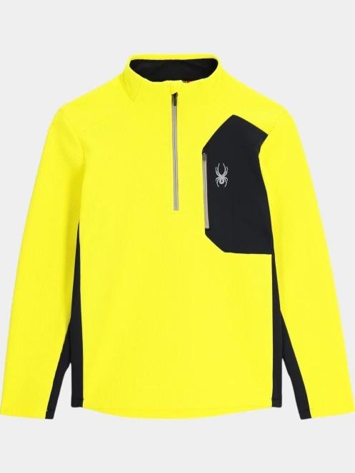 Spyder Bandit 1/2 Zip férfi polár pulóver sárga színben 8