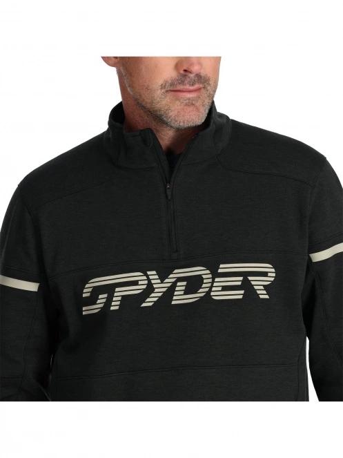 Spyder Speed Fleece 1/2 Zip férfi polár pulóver fekete színben 4