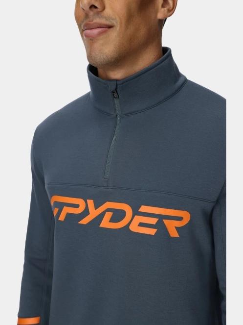 Spyder Speed Fleece 1/2 Zip férfi polár pulóver kék színben 4