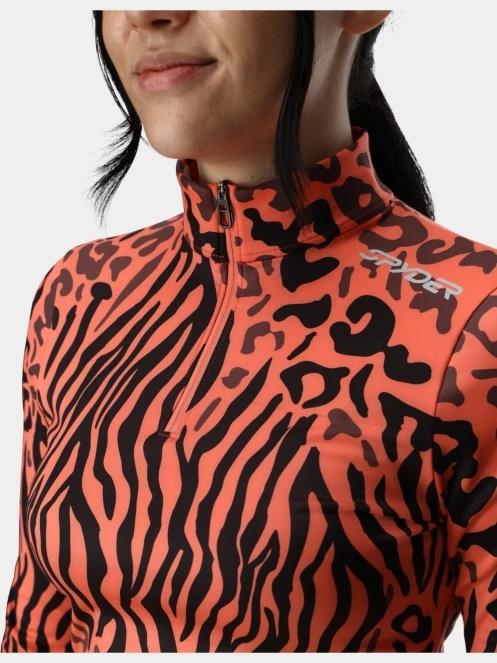 Spyder Vivid 1/2 Zip női aláöltöző felső narancssárga színben 4