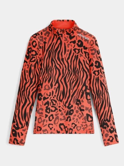 Spyder Vivid 1/2 Zip női aláöltöző felső narancssárga színben 5