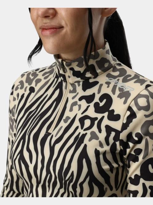 Spyder Vivid 1/2 Zip női aláöltöző felső homok színben 4