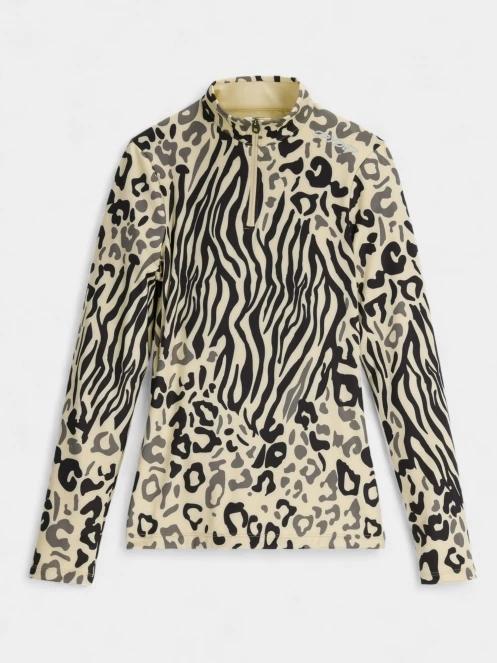 Spyder Vivid 1/2 Zip női aláöltöző felső homok színben 5