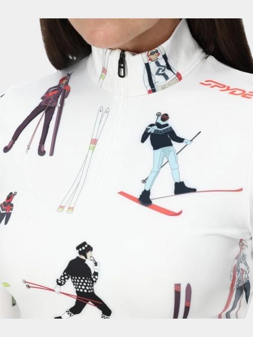 Spyder Vivid 1/2 Zip női aláöltöző felső fehér színben 4