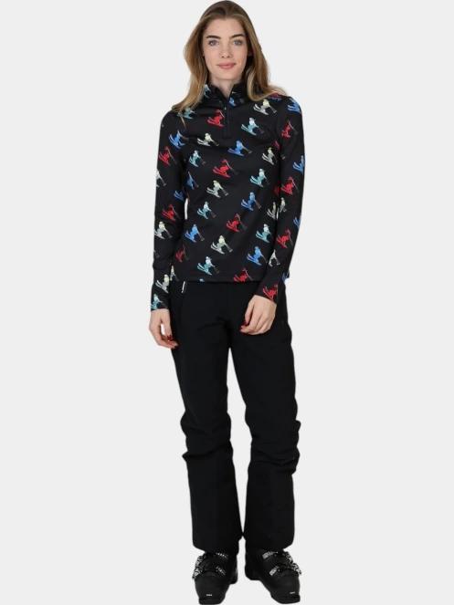 Spyder Vivid 1/2 Zip női polár pulóver fekete színben 6