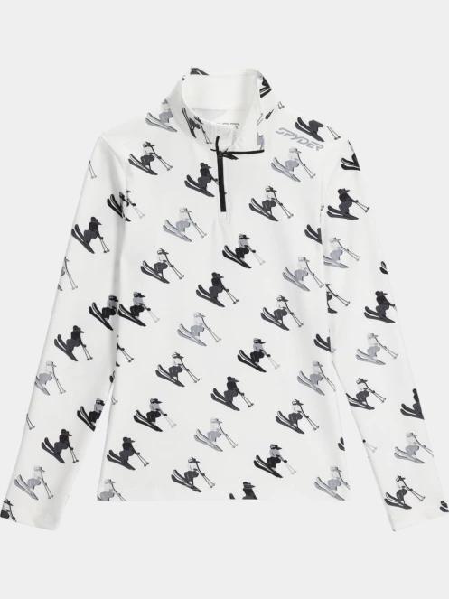 Spyder Vivid 1/2 Zip női polár pulóver fehér színben 6
