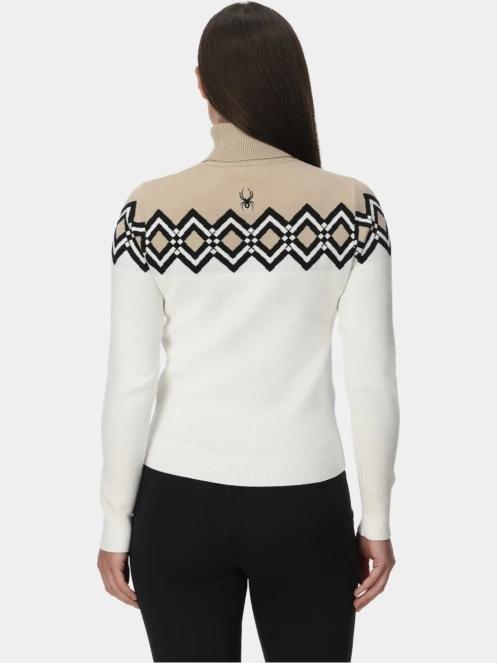 Spyder Stellar Ski Sweater női kötött pulóver fehér színben 3