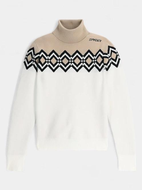 Spyder Stellar Ski Sweater női kötött pulóver fehér színben 5