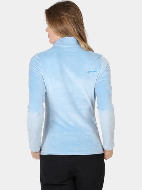 Spyder Shimmer Bug 1/2 Zip női polár pulóver világoskék színben 4