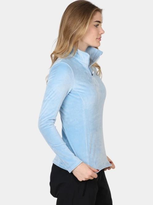 Spyder Shimmer Bug 1/2 Zip női polár pulóver világoskék színben 5