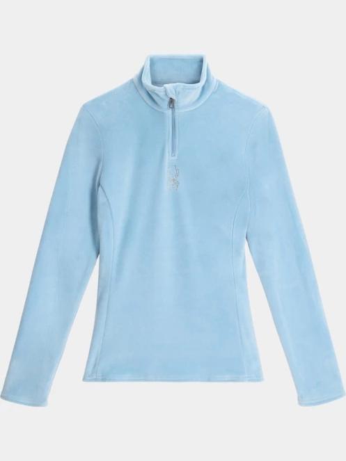 Spyder Shimmer Bug 1/2 Zip női polár pulóver világoskék színben 7