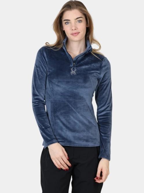 Spyder Shimmer Bug 1/2 Zip női polár pulóver sötétkék színben 2