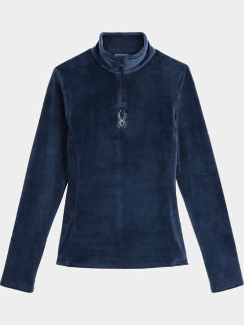 Spyder Shimmer Bug 1/2 Zip női polár pulóver sötétkék színben 6