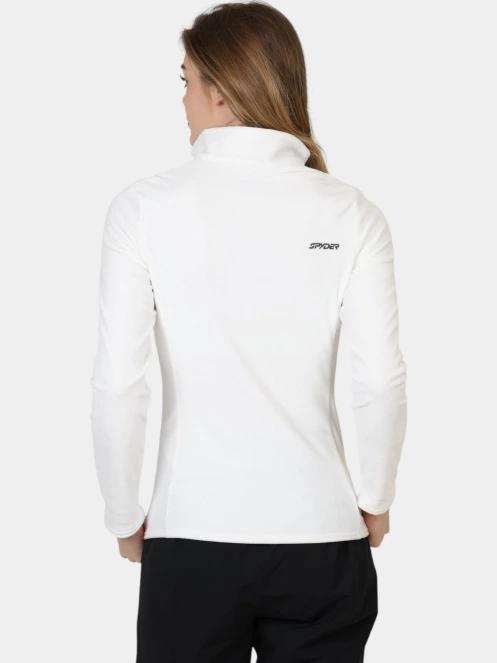 Spyder Shimmer Bug 1/2 Zip női polár pulóver fehér színben 4