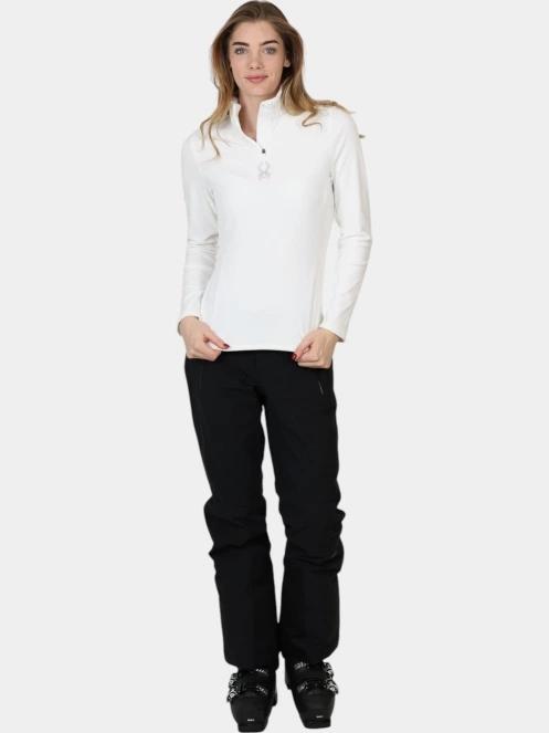 Spyder Shimmer Bug 1/2 Zip női polár pulóver fehér színben 6