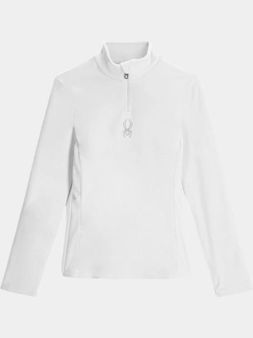 Spyder Shimmer Bug 1/2 Zip női polár pulóver fehér színben 7