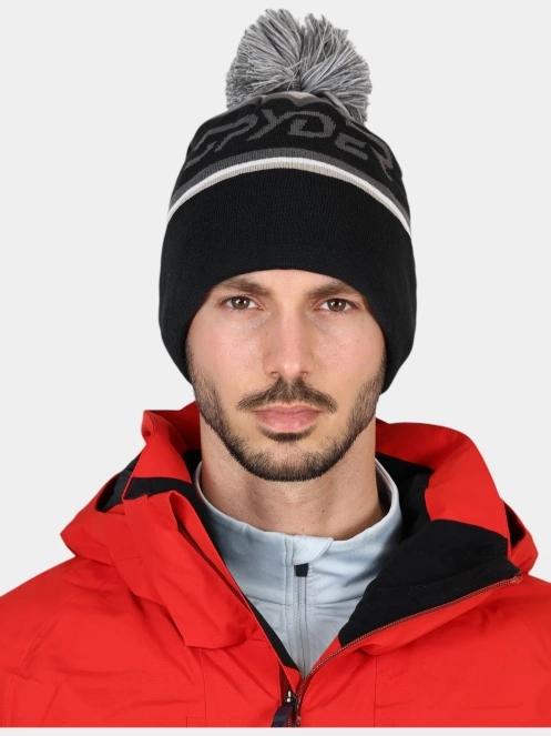 Spyder Icebox Hat bojtos sapka fekete színben 2