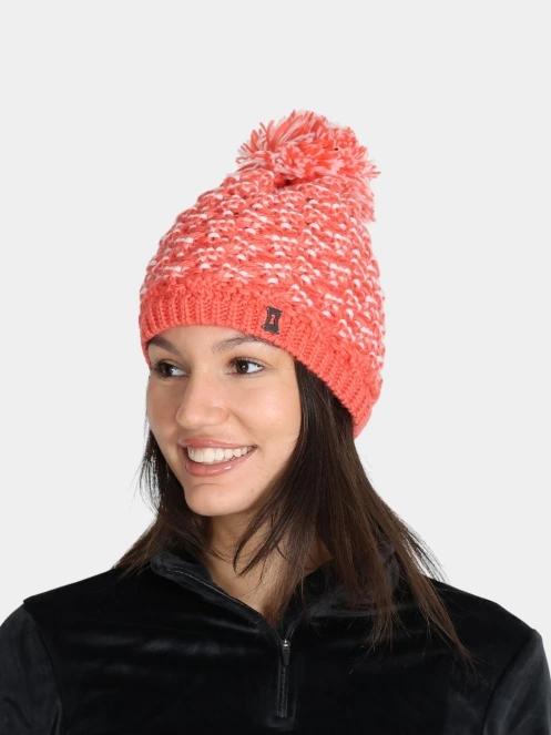 Spyder Brrr Berry Hat női bojtos sapka piros színben 3