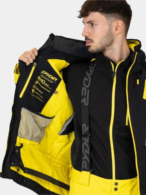Spyder Leader Jacket férfi síkabát sárga színben 7