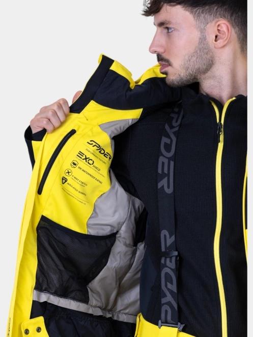 Spyder Titan Jacket férfi síkabát sárga színben 9
