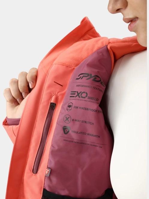 Spyder Temerity Jacket női síkabát piros színben 4