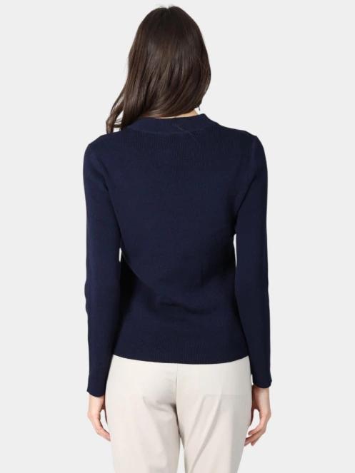 Luhta Luhta Huoponen női kötött pulóver sötétkék színben 4