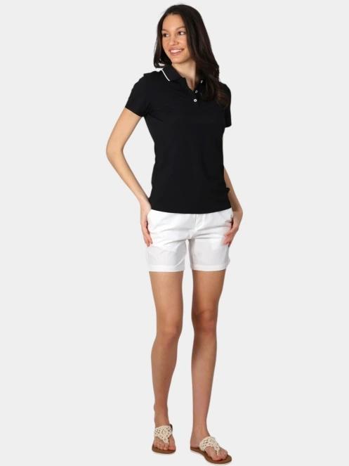 Luhta Luhta Halkokari női galléros póló fekete színben 5