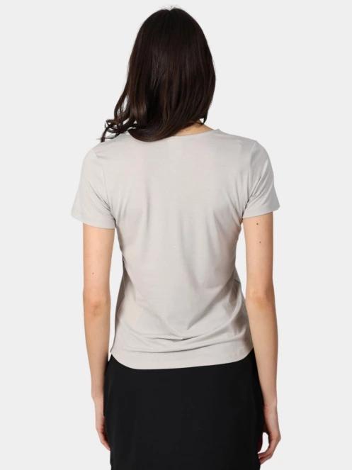 Luhta Luhta Ellis női rövid ujjú póló barna színben 4