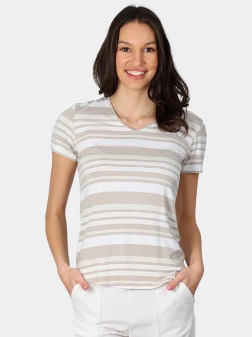 Luhta Luhta Kivihaka női rövid ujjú póló homok színben 2