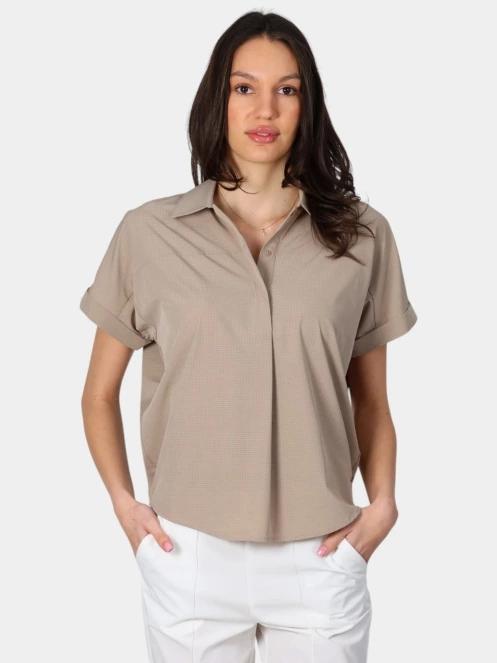 Luhta Luhta Ahveninen női rövid ujjú ing barna színben 2