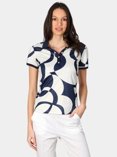 Luhta Luhta Alajoki női galléros póló homok színben 2