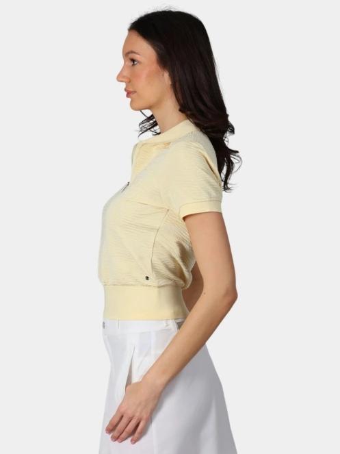 Luhta Luhta Ilmala női galléros póló sárga színben 3