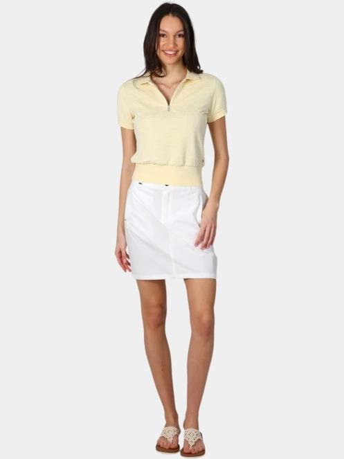 Luhta Luhta Ilmala női galléros póló sárga színben 5