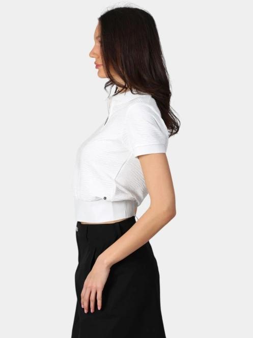 Luhta Luhta Ilmala női galléros póló fehér színben 3