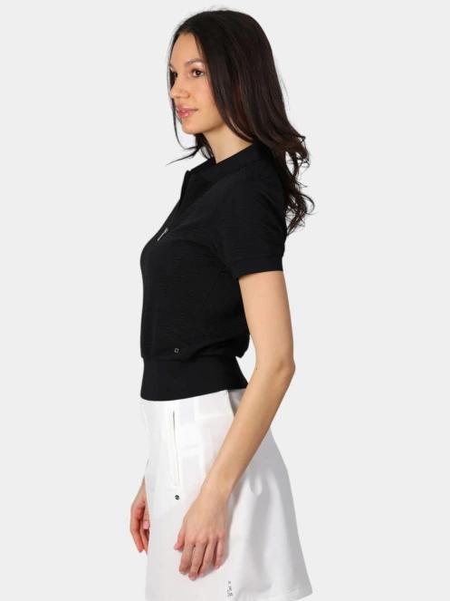 Luhta Luhta Ilmala női galléros póló fekete színben 3