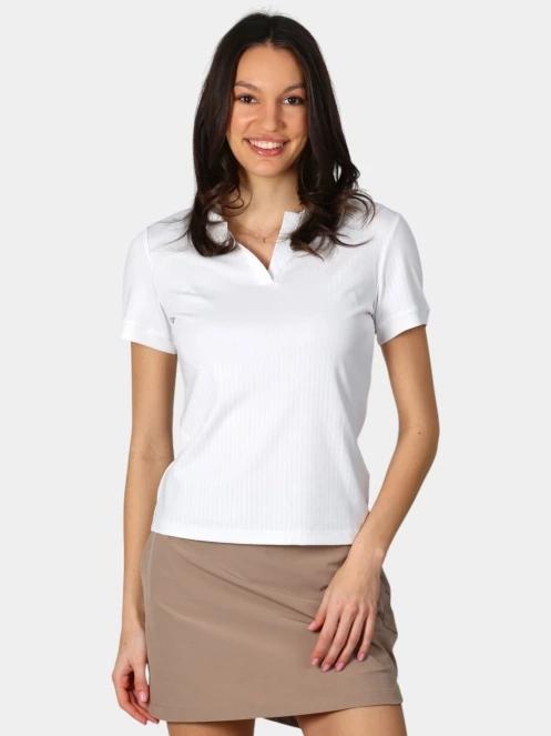 Luhta Luhta Innamo női galléros póló fehér színben 2