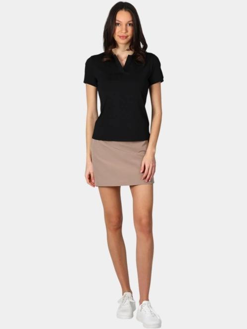 Luhta Luhta Innamo női galléros póló fekete színben 5