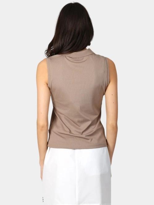 Luhta Luhta Innopuro női ujjatlan póló barna színben 4