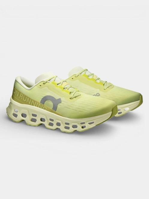 ON Cloudmonster 3 férfi aszfalt futócipő világoszöld színben 4