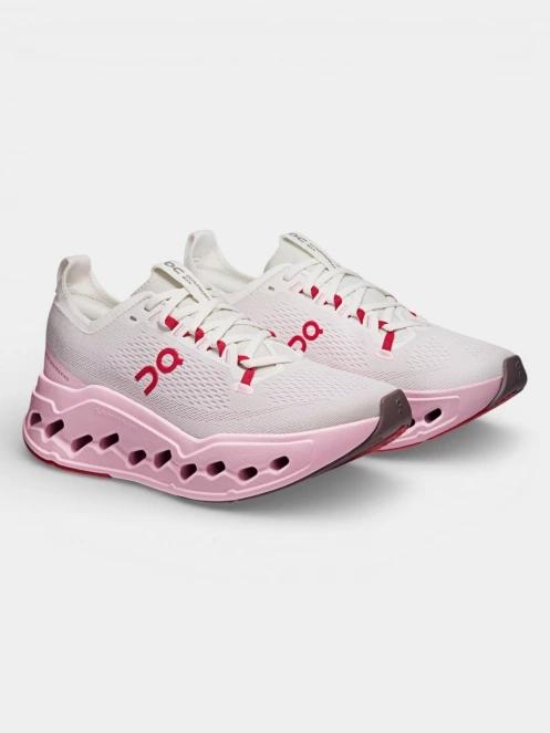 ON Cloudsurfer Max női aszfalt futócipő rózsaszín színben 4