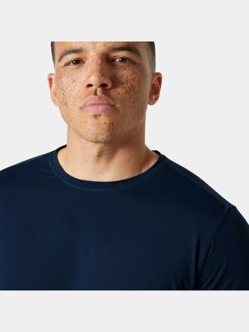 Helly Hansen Shine Solen Ls Crew férfi hosszú ujjú póló sötétkék színben 4
