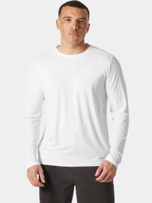 Helly Hansen Shine Solen Ls Crew férfi hosszú ujjú sport póló fehér színben 2