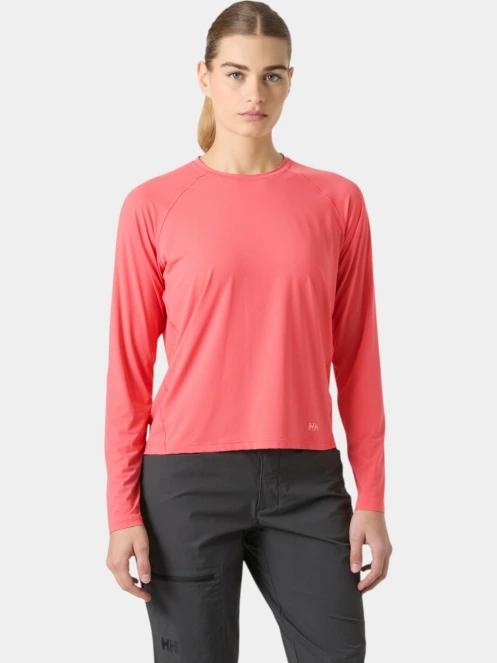 Helly Hansen W Shine Solen Ls Crew női hosszú ujjú sport póló rózsaszín színben 2