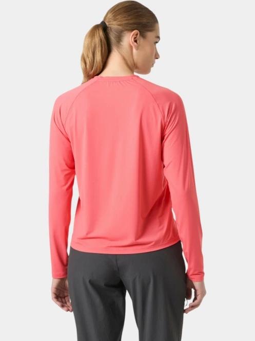 Helly Hansen W Shine Solen Ls Crew női hosszú ujjú sport póló rózsaszín színben 3