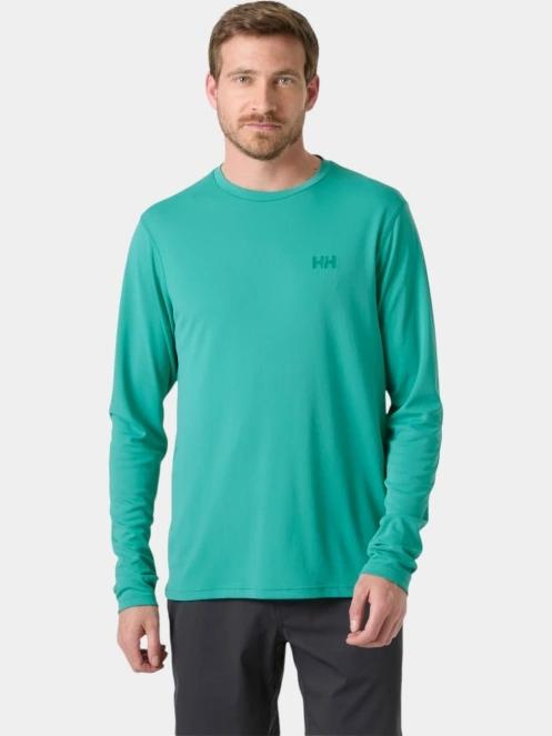 Helly Hansen Lifa Active Solen Ls férfi hosszú ujjú sport póló zöld színben 2