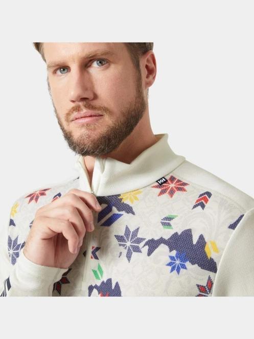 Helly Hansen Lifa Merino Midweight 1/2 Zip férfi aláöltöző felső fehér színben 4