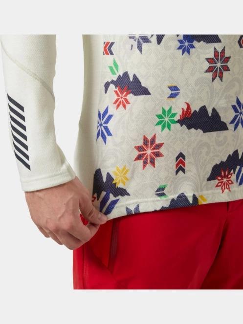 Helly Hansen Lifa Merino Midweight 1/2 Zip férfi aláöltöző felső fehér színben 5