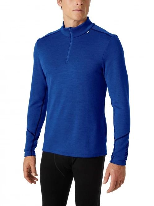 Helly Hansen Lifa Merino Midweight 1/2 Zip férfi aláöltöző felső kék színben 2
