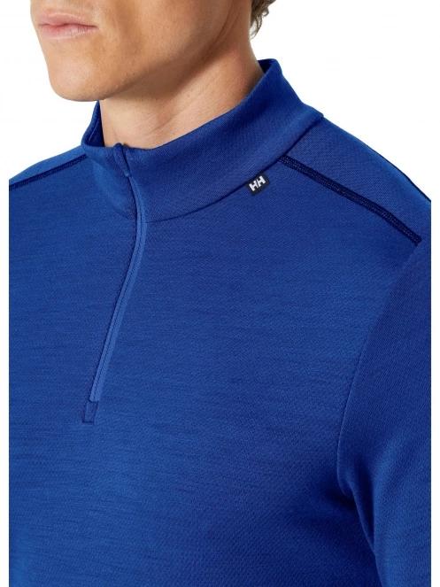 Helly Hansen Lifa Merino Midweight 1/2 Zip férfi aláöltöző felső kék színben 4
